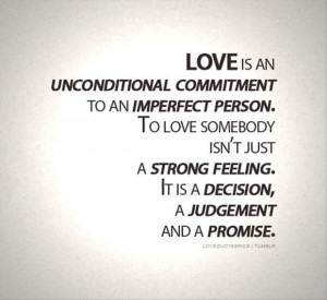 Unconditional Love - notice that it says LOVE - not 