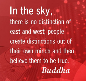 In the Sky There is no distinction- Attitude Quotes