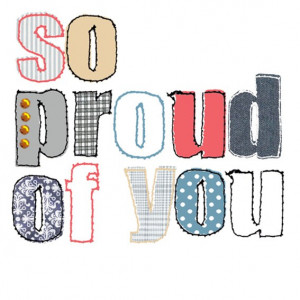 So Proud of You'