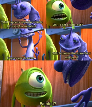 monsters, monsters inc, text, the persuit of happines