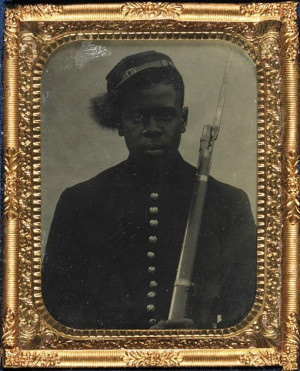 Daguerreotype of Unknown Black Civil War Soldier, National Museum of ...