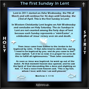THE FIRST SUNDAY IN LENT - A PRAYER FOR JAPAN