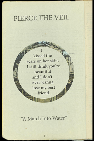 ... ~ love quote music song hipster vintage indie book pierce the veil