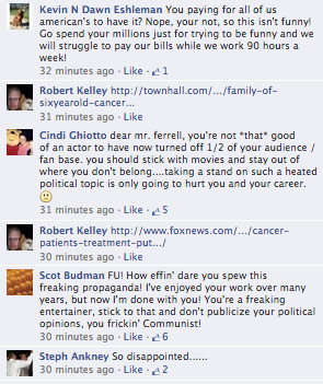 Will Ferrell Facebook Posts But ferrell's #getcovered post on facebook ...