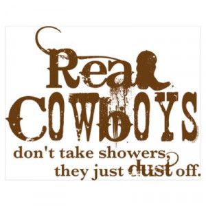 Real Cowboys Wall Art Poster