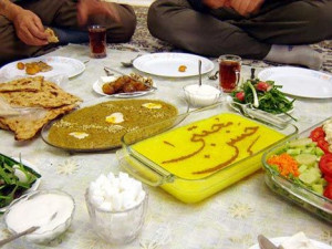 traditional iftar, or fast-breaking, meal in Iran. Photo by Hamed ...