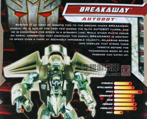 Character BIO of ROTF Sideways/Sideswipe/Breakaway/Rampage/Longhaul