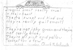 5th Grade Poem by Chuck Palahniuk