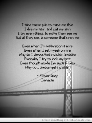Invisible By Skylar Grey