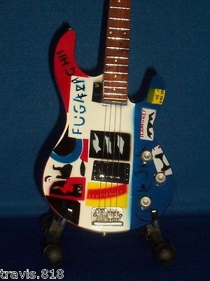 Mini PSYCHO Bass Guitar RED HOT CHILI PEPPERS FLEA Memorabilia FREE ...