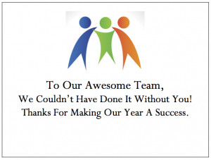Employee Thank You Card - Teamwork