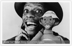 Good Times! Jimmy Walker as JJ Evans & a doll of JJ