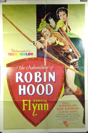 Picture of Errol Flynn as Robin Hood from The Adventures of Robin Hood