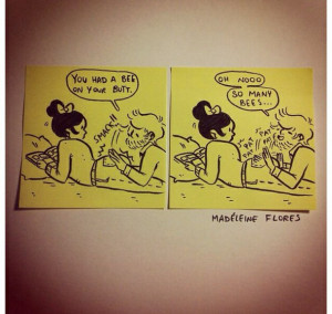 bee, boy, bum, couple, flirting, funny, girl, i love him, i love you ...