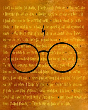 8x10 Harry Potter best of QUOTES Poster art by psychobunnygal