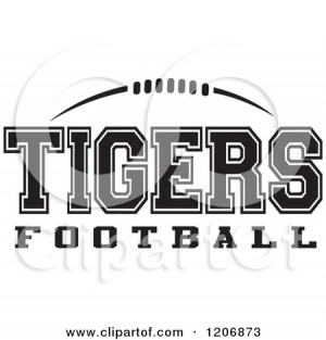 ... Football-And-TIGERS-Football-Team-Text-Royalty-Free-Vector