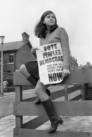 Politics - Britain's Youngest Female MP - Bernadette Devlin - Belfast ...