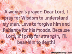 women’s prayer: Dear Lord...