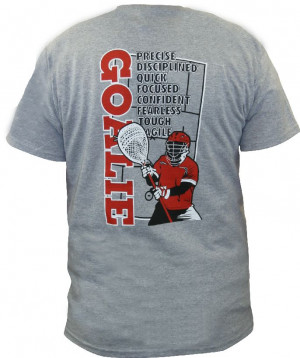 Lax Unlimited GOALIE Lacrosse T Shirt -Grey