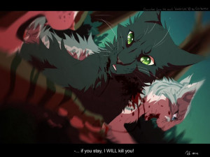Hollyleaf, Ivypool, Hawkfrost. Hollyleaf saves Ivypool but ends up ...