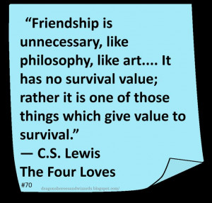 Lewis ♥ ~ #Quote #Author #Friendship
