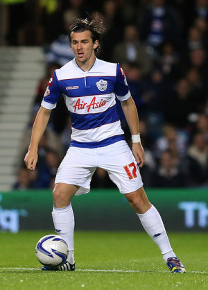 Joey Barton Joey Barton of QPR wears rainbow coloured shoe laces as