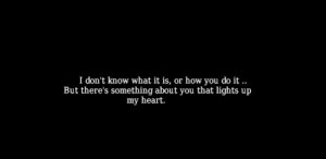 don't know what it is, or how you do it .. but there's something ...