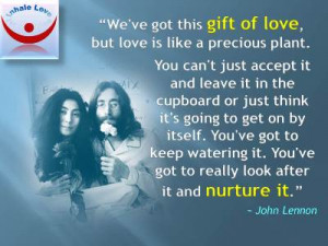 John Lennon Love quotes: John and Yoko: We've got this gift of love ...