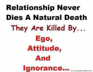 Nice relationship quotes thoughts ego attitude ignorance great best