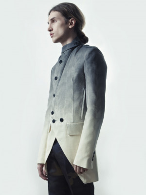 Jacket by Ann Demeulemeester and trousers by Miharayasuhiro