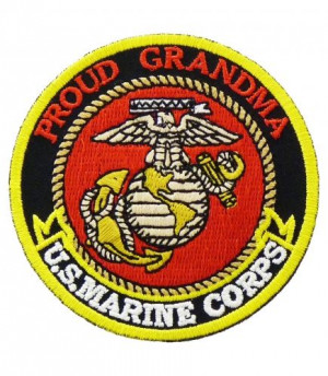 US Marine Corps Proud Grandma, Military Patch