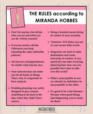 SATC Miranda's rules