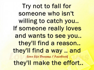 Try not to fall for someone