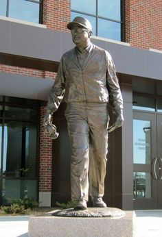 bo schembechler by j brett grill this iconic statue shows schembechler ...