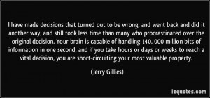 More Jerry Gillies Quotes