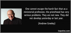 One cannot escape the harsh fact that as a ministerial profession, the ...