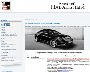 Il blog di Navalny navalny livejournal Versione inglese