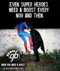 ... super heroes need a boost every now and then. #quotes #motivation More