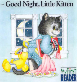 Good Night Kitten book cover illustration by Dennis Hockerman.
