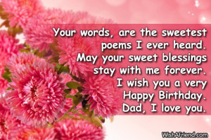 happy birthday poems for dad