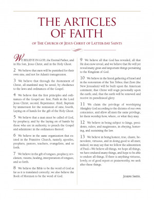 New Articles of Faith print