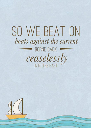 Great Gatsby Quote Art Print #bannedbooksweek #etsy #greatgatsby
