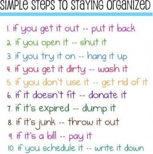... Stay Organic, House Rules, Get Organic, The Rules, Staying Organized