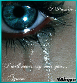 Crying For You I'm done crying over you