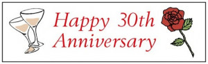 Happy 30th Wedding Anniversary!!