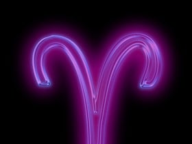 tattoos quotes photo: Aries 113229-glowing-purple-neon-icon-culture ...