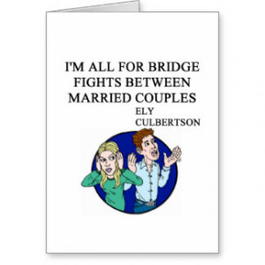 FAMOUS DUPLICATE BRIDGE QUOTE GREETING CARD