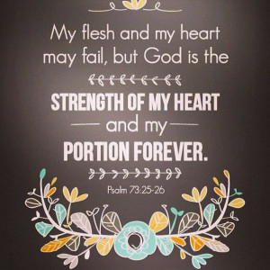 The Lord is my strength!