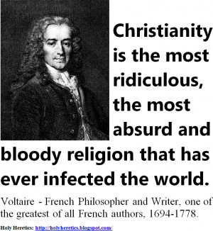 Voltaire Quotes In French On voltaire the heretic