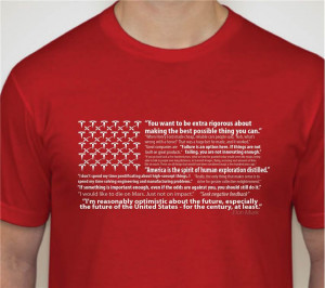 ... friendly version: Elon musk tesla T-shirt custom American flag quotes